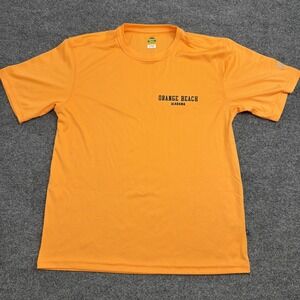 Banana Boat Swim Shirt Orange Beach Alabama Mens Small Rash Guard UPF